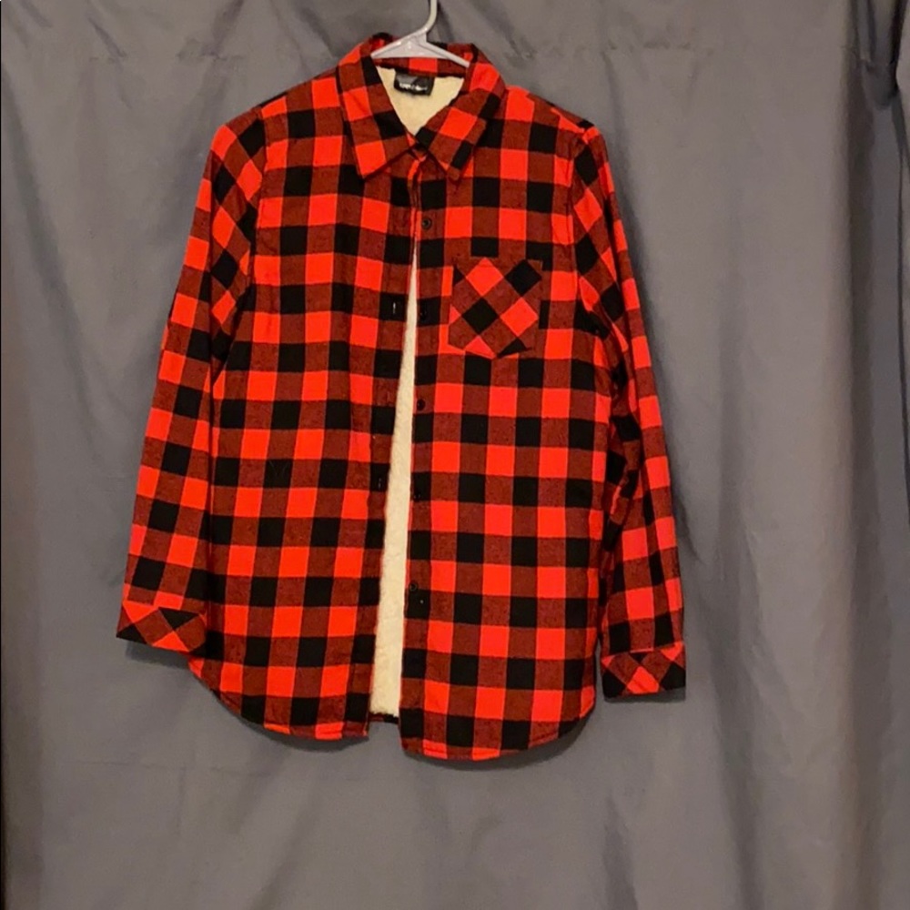 Flannel shirt, lined